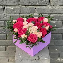 Цветочная композиция из Розы в коробке #REPLACE_PRED# Нерль