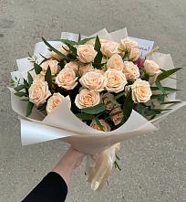Букет Кремовые розы Латте в Нерль