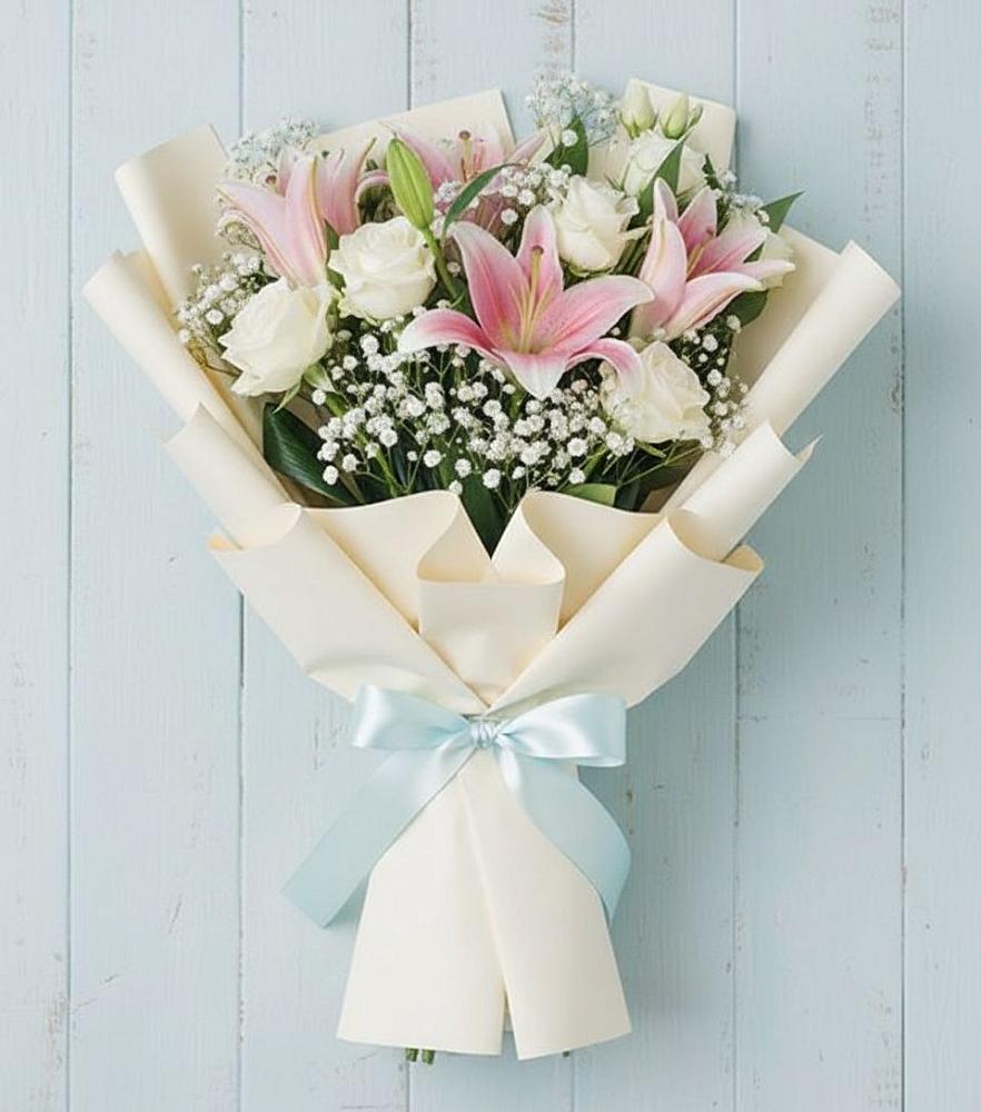 Букет цветов из: Лилии в Нерль