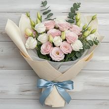 Букет цветов из:  Лизиантусы #REPLACE_PRED# Нерль