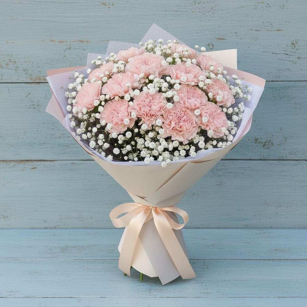 Букет цветов из: Гвоздики в Нерль