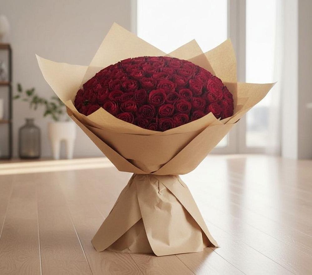 Букет 101 Красная роза в Нерль