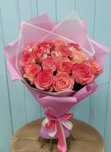 Букет 15 Розовых роз Равель #REPLACE_PRED# Нерль