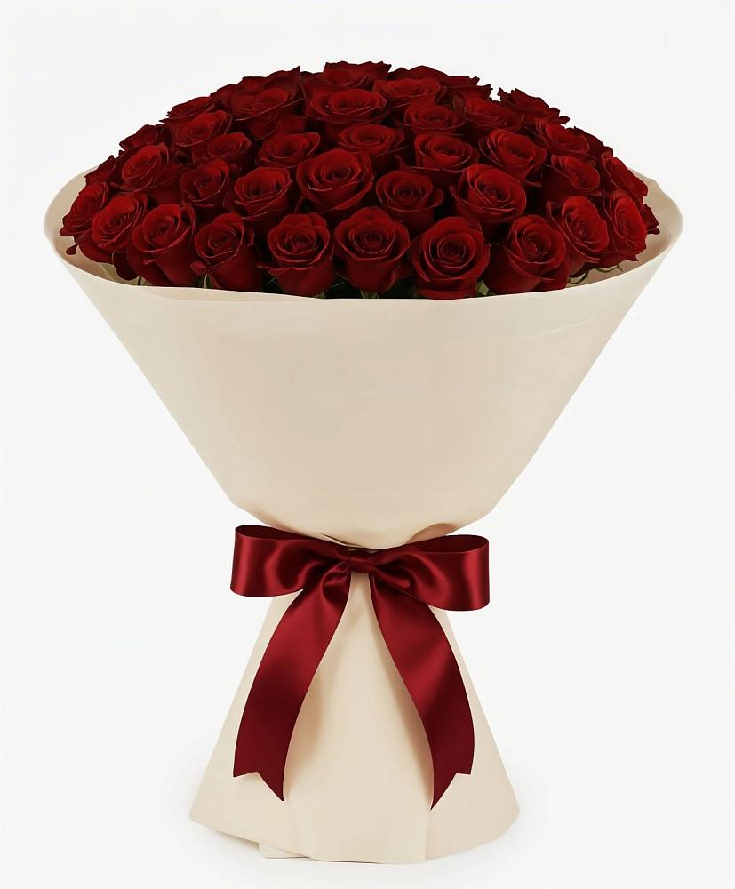 Букет 101 Бордовая роза Блэк Бакарра в Нерль