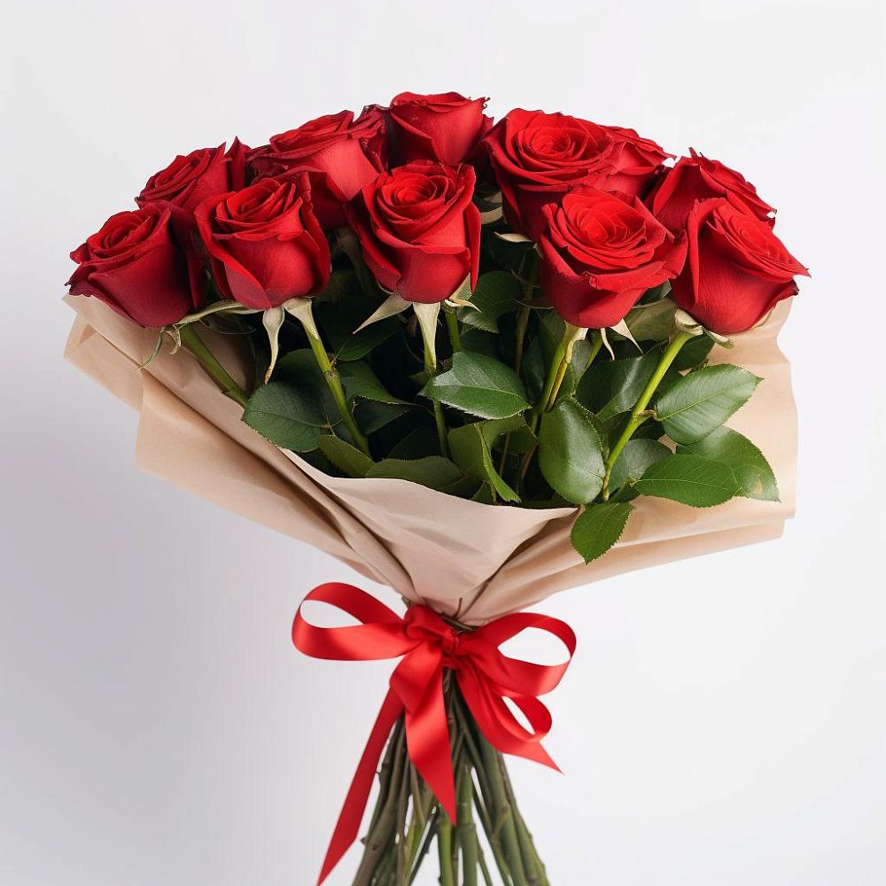 Букет 11 Красных роз Эдлесс Лав в Нерль
