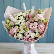 Букет цветов из:  Альстромерии и Розы в Нерль
